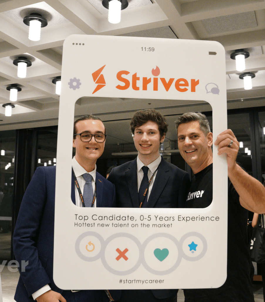 Striver celebrating successful event