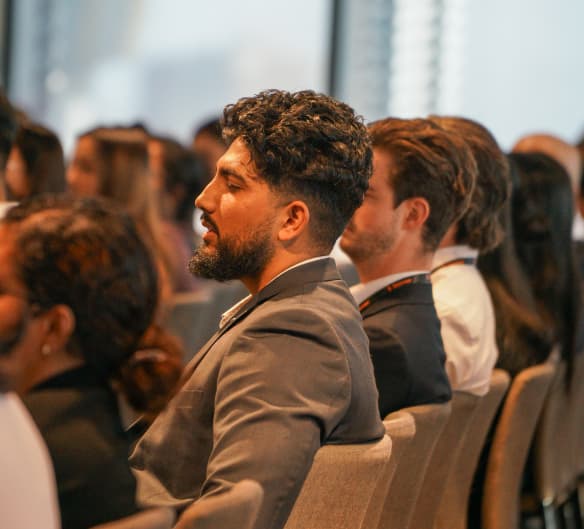 Firm listening at a striver event