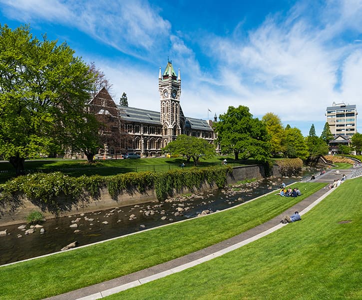 University of Otago university campus in DUD, New Zealand