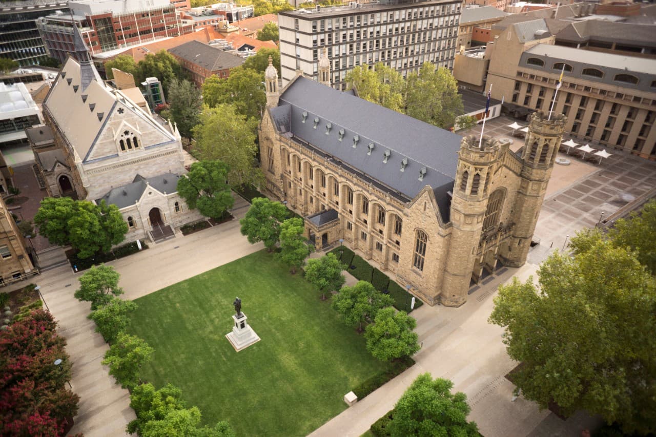 University of Adelaide university campus in SA, Australia