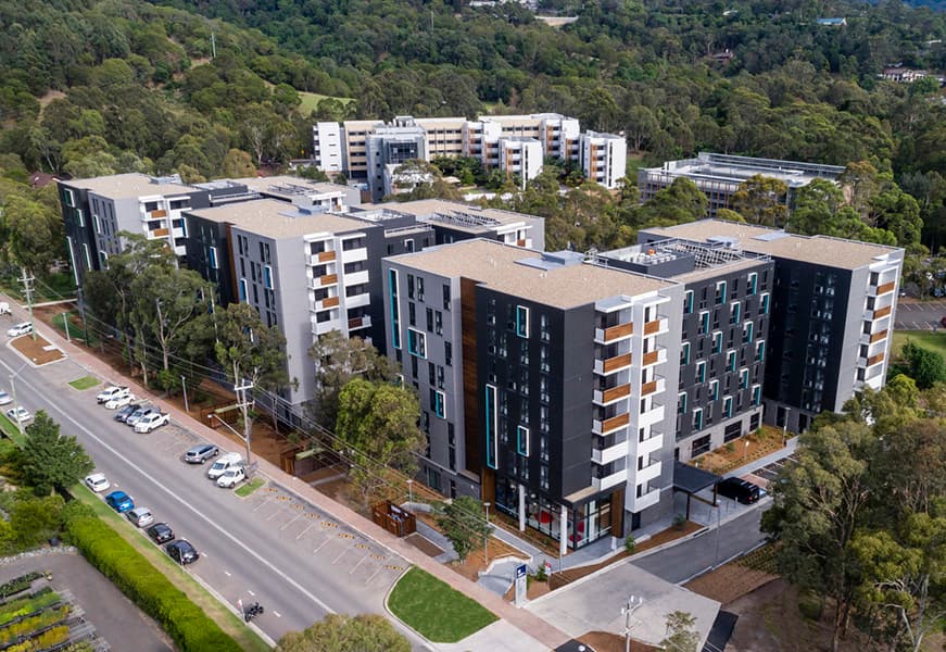 University of Wollongong university campus in NSW, Australia