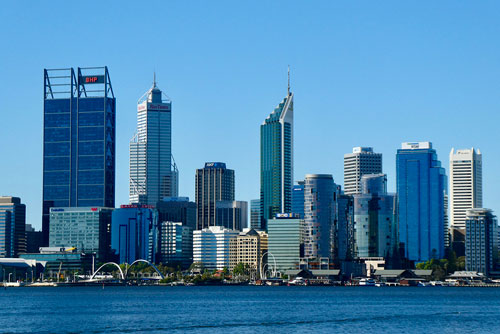 skyline of Perth