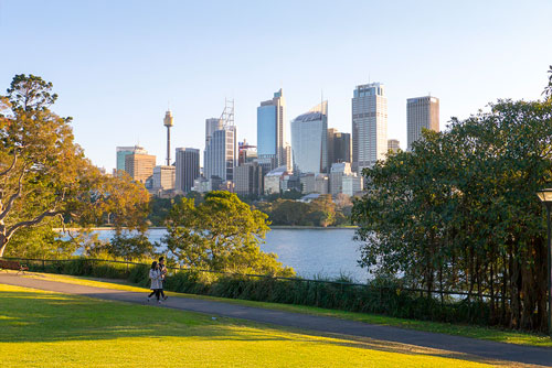 skyline of Sydney